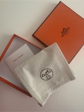 Hermes white and silver enamel bangle Bracelet